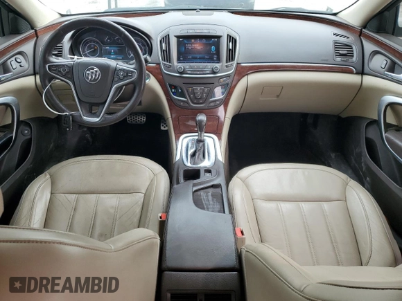 2014 Buick Regal Premium I with VIN 2G4GP5EX6E9202122, listed as a Copart auction lot 47023135 with 128,687 mi miles and Salvage Title. Bid and sale history available at DreamBid. Image 8.