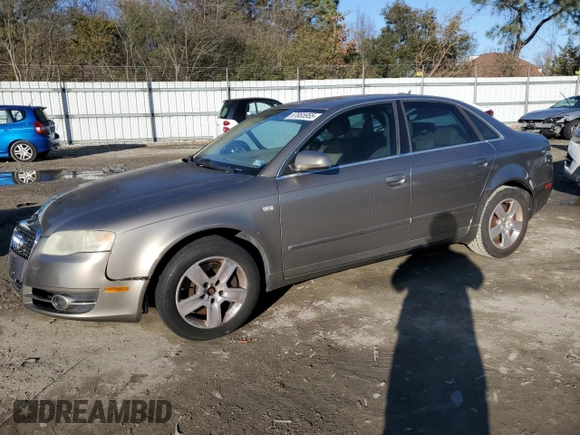 2005 Audi A4 2.0T with VIN WAUAF68E55A479388, listed as a Copart auction lot 87855955 with 103,835 mi miles and Salvage Title. Bid and sale history available at carsss.com. Image 1.
