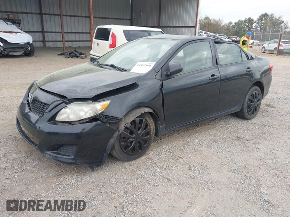2009 Toyota Corolla with VIN 1NXBU40E69Z027673, listed as a IAAI auction lot 41882106 with 168,313 mi miles. Bid and sale history available at carsss.com. Image 2.