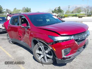 2023 Chevrolet Traverse LT z VIN 1GNEVHKW0PJ292977, wystawiony jako IAAI lot #42014083 z przebiegiem 38 590 mil mil oraz . Historia ofert i sprzedaży dostępna na DreamBid. Obrazek 1.