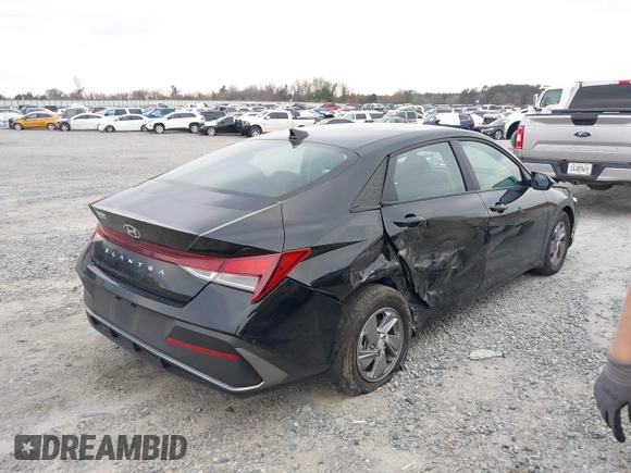 2024 Hyundai Elantra SE with VIN KMHLL4DG5RU799018, listed as a IAAI auction lot 41617298 with 6,557 mi miles and . Bid and sale history available at DreamBid. Image 6.