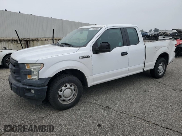 2015 Ford F-150 XL with VIN 1FTEX1CP7FKF05837, listed as a Copart auction lot 53962445 with 187,581 mi miles and Salvage title. Bid and sale history available at DreamBid. Image 1.