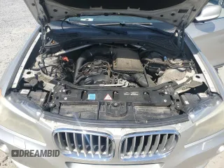 2011 BMW X3 35i with VIN 5UXWX7C57BL730476, listed as a Copart auction lot 54120405 with 179,745 mi miles and Clean Title. Bid and sale history available at DreamBid. Image 12.