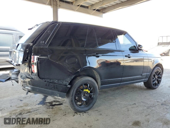 2019 Land Rover Range Rover HSE with VIN SALGS2SV7KA543459, listed as a Copart auction lot 50361955 with 54,538 mi miles and Salvage Title. Bid and sale history available at DreamBid. Image 3.