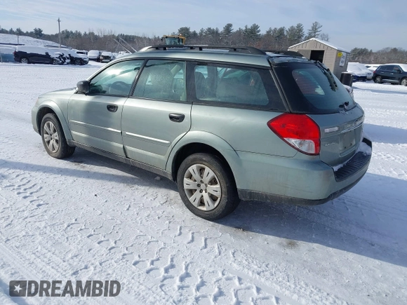 2009 Subaru Outback with VIN 4S4BP60C696342172, listed as a IAAI auction lot 41447113 with 172,784 mi miles. Bid and sale history available at carsss.com. Image 3.