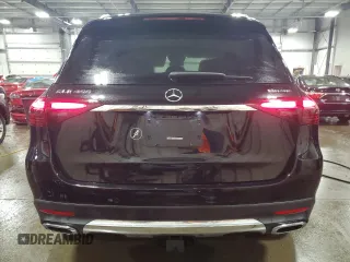 2025 Mercedes-Benz GLE 450 with VIN 4JGFB5KBXSB385683, listed as a Copart auction lot 53837845 with 1,377 mi miles and Salvage title. Bid and sale history available at DreamBid. Image 6.