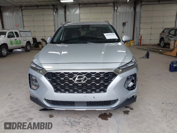 2019 Hyundai Santa Fe SEL with VIN 5NMS33AD3KH119117, listed as a IAAI auction lot 40968190 with 100,350 mi miles and . Bid and sale history available at DreamBid. Image 12.