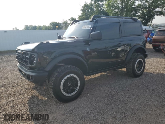 2024 Ford Bronco Black Diamond with VIN 1FMDE1AP3RLA66439, listed as a Copart auction lot 64542095 with 3,055 mi miles and Salvage title. Bid and sale history available at DreamBid. Image 1.