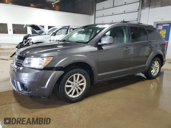2017 Dodge Journey SXT z VIN 3C4PDDBGXHT592459, wystawiony jako Copart lot #62333025 z przebiegiem 134 778 mil mil oraz Czysty tytuł • Clean title. Historia ofert i sprzedaży dostępna na DreamBid. Obrazek 1.