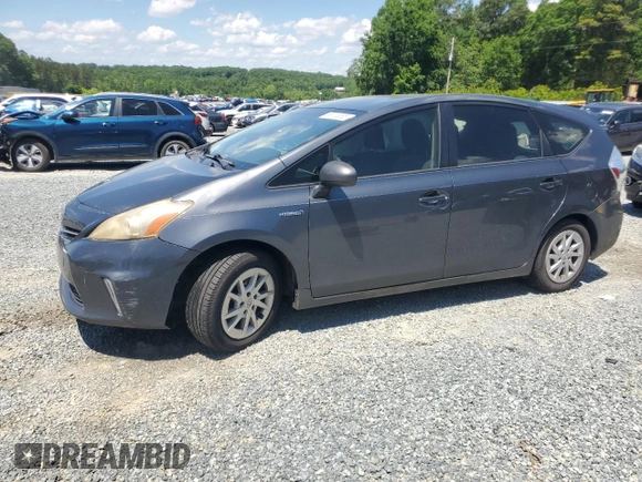 2012 Toyota Prius Two with VIN JTDZN3EU7C3147165, listed as a Copart auction lot 56136585 with 201,001 mi miles and Clean Title. Bid and sale history available at DreamBid. Image 1.