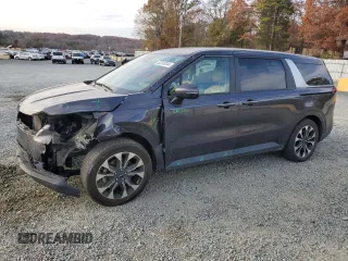 2022 Kia Carnival EX with VIN KNDNC5H37N6168103, listed as a Copart auction lot 82249244 with 55,009 mi miles and Salvage Title. Bid and sale history available at carsss.com. Image 1.