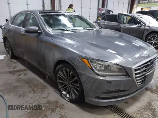 2015 Hyundai Genesis 3.8L with VIN KMHGN4JE7FU022544, listed as a IAAI auction lot 41501099 with 150,384 mi miles. Bid and sale history available at carsss.com. Image 1.