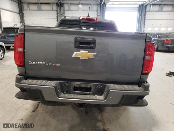 2020 Chevrolet Colorado 4WD Z71 with VIN 1GCGTDENXL1232556, listed as a Copart auction lot 43824365 with 0 mi miles and Salvage Title. Bid and sale history available at carsss.com. Image 6.