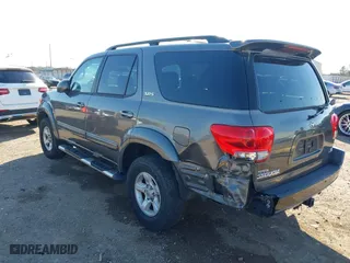 2006 Toyota Sequoia SR5 with VIN 5TDZT34A16S275000, listed as a IAAI auction lot 41615996 with 165,018 mi miles. Bid and sale history available at carsss.com. Image 3.