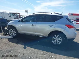 2011 Nissan Murano LE with VIN JN8AZ1MU1BW050195, listed as a IAAI auction lot 41824150 with 175,811 mi miles. Bid and sale history available at carsss.com. Image 14.