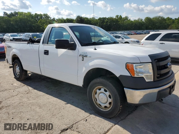 2014 Ford F-150 XL with VIN 1FTNF1EF7EKE31924, listed as a Copart auction lot 63032584 with 223,517 mi miles and Salvage Title. Bid and sale history available at carsss.com. Image 4.