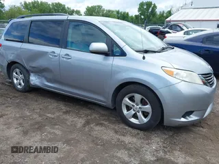 2012 Toyota Sienna LE AAS with VIN 5TDKK3DC5CS199380, listed as a IAAI auction lot 42337929 with 234,679 mi miles and . Bid and sale history available at DreamBid. Image 1.