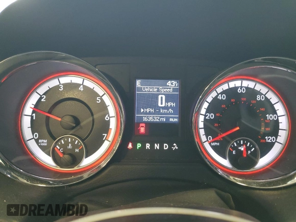 2011 Dodge Grand Caravan R/T with VIN 2D4RN7DG1BR743285, listed as a Copart auction lot 81943844 with 163,532 mi miles and Non Repairable. Bid and sale history available at DreamBid. Image 9.