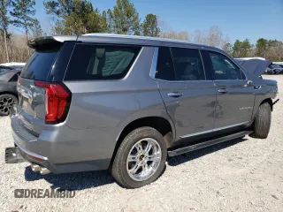 2021 GMC Yukon Denali with VIN 1GKS2DKL2MR129896, listed as a Copart auction lot 46808315 with 0 mi miles and Salvage Title. Bid and sale history available at carsss.com. Image 3.