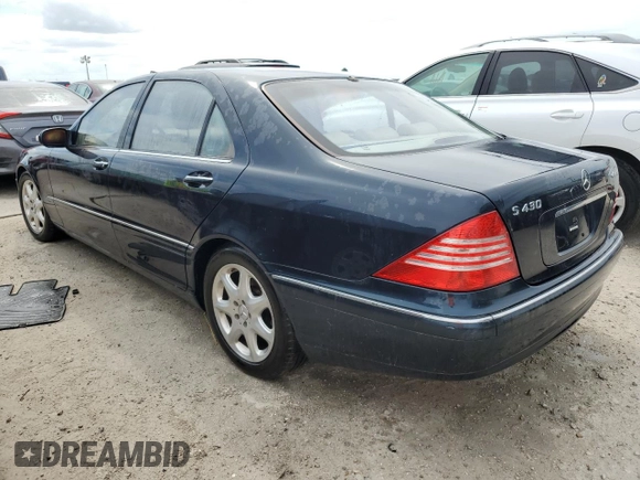 2004 Mercedes-Benz S-Class 4.3L with VIN WDBNG83J64A423281, listed as a Copart auction lot 74177694 with 0 mi miles and Non Repairable. Bid and sale history available at carsss.com. Image 2.
