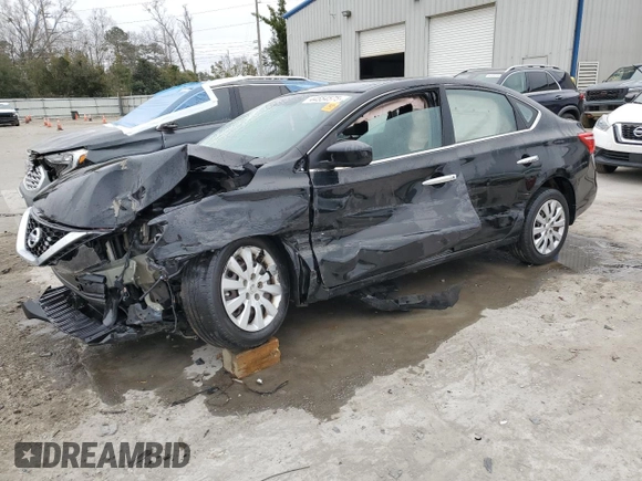 2018 Nissan Sentra S with VIN 3N1AB7AP4JY313730, listed as a Copart auction lot 44554575 with 186,111 mi miles and Salvage Title. Bid and sale history available at carsss.com. Image 1.