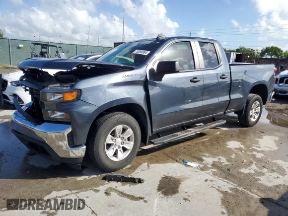 2020 Chevrolet Silverado 1500 Work Truck with VIN 1GCRWAEHXLZ292329, listed as a Copart auction lot 41836005 with 70,533 mi miles and Salvage Title. Bid and sale history available at DreamBid. Image 1.