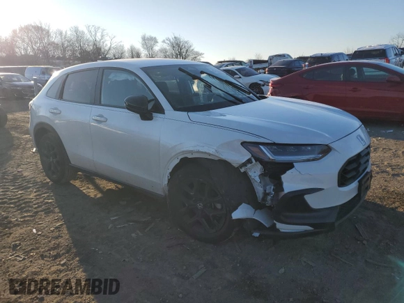 2024 Honda HR-V Sport with VIN 3CZRZ2H52RM754031, listed as a Copart auction lot 87553245 with 30,078 mi miles and Salvage Title. Bid and sale history available at carsss.com. Image 4.