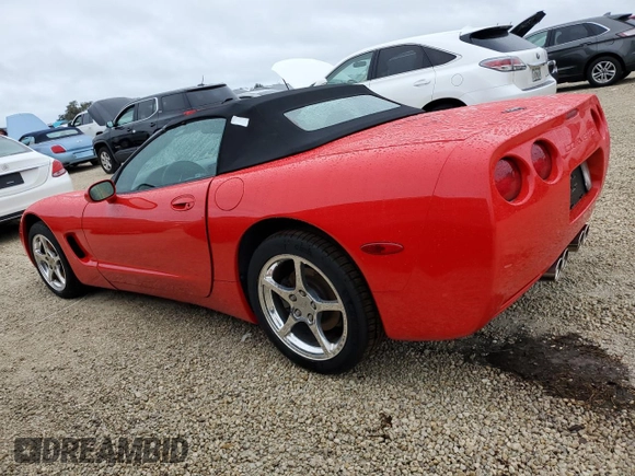 2002 Chevrolet Corvette with VIN 1G1YY32G725110548, listed as a Copart auction lot 74524004 with 0 mi miles and Salvage Title. Bid and sale history available at carsss.com. Image 2.