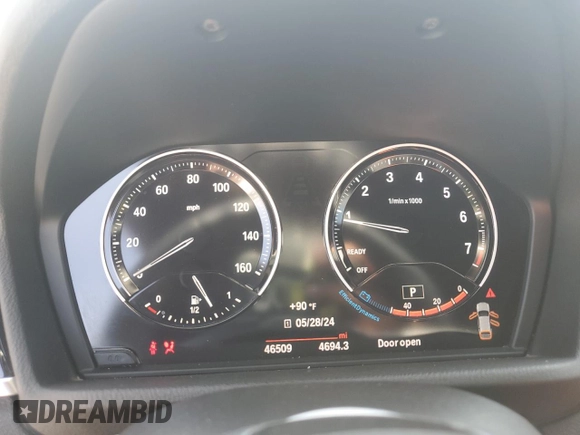 2018 BMW X2 sDrive28i with VIN WBXYJ3C34JEJ84163, listed as a Copart auction lot 54043904 with 46,509 mi miles and Salvage title. Bid and sale history available at DreamBid. Image 9.