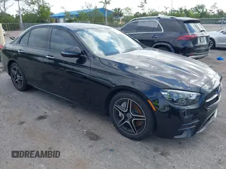 2023 Mercedes-Benz E 450 with VIN W1KZF5KB2PB157406, listed as a IAAI auction lot 42075910 with 18,507 mi miles and . Bid and sale history available at DreamBid. Image 1.