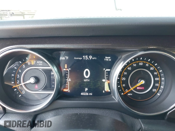 2019 Jeep Wrangler Unlimited Sahara with VIN 1C4HJXEG6KW644553, listed as a IAAI auction lot 42465842 with 40,226 mi miles and . Bid and sale history available at DreamBid. Image 7.
