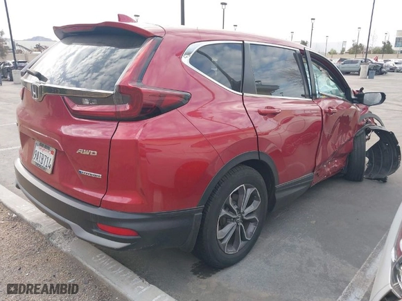 2022 Honda CR-V Hybrid EX with VIN 5J6RT6H51NL024535, listed as a IAAI auction lot 41673282 with 13,579 mi miles. Bid and sale history available at carsss.com. Image 4.