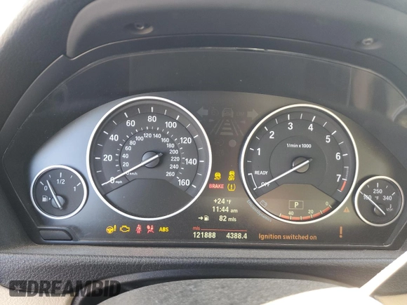2012 BMW 3 Series 328i with VIN WBA3A5C57CF256245, listed as a Copart auction lot 46413925 with 121,888 mi miles and Salvage title. Bid and sale history available at DreamBid. Image 9.