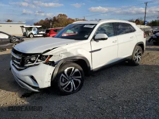 2021 Volkswagen Atlas SEL Premium with VIN 1V2TE2CA9MC225115, listed as a Copart auction lot 78435084 with 18,590 mi miles and Salvage title. Bid and sale history available at DreamBid. Image 1.