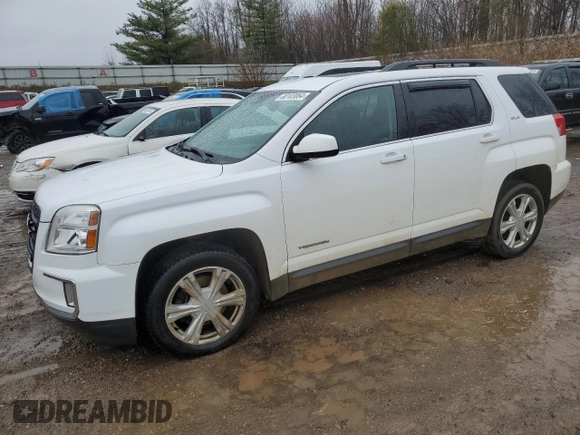 2017 GMC Terrain SLE with VIN 2GKFLNE37H6329884, listed as a Copart auction lot 80103064 with 105,516 mi miles and Clean Title. Bid and sale history available at carsss.com. Image 1.