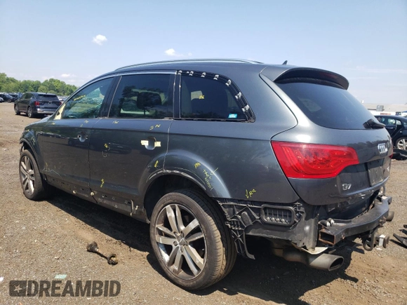 2015 Audi Q7 Premium Plus with VIN WA1LGAFE0FD011271, listed as a Copart auction lot 63250995 with 168,223 mi miles and Salvage title. Bid and sale history available at DreamBid. Image 2.