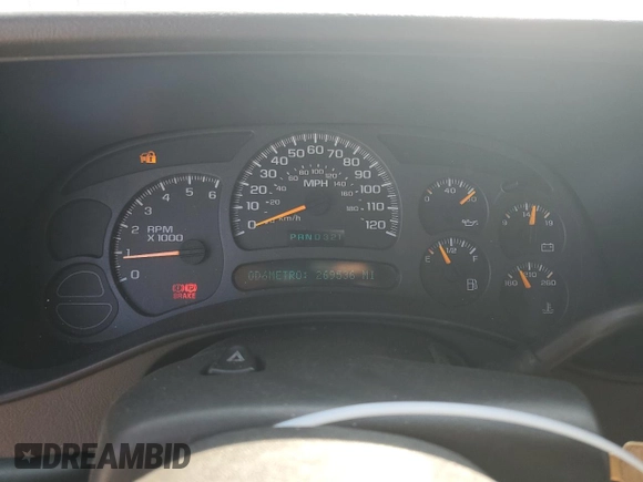 2005 Chevrolet Tahoe LS with VIN 1GNEC13V45J153497, listed as a Copart auction lot 60487565 with 269,536 mi miles and Salvage title. Bid and sale history available at DreamBid. Image 9.