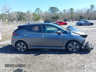 2021 Nissan LEAF SV with VIN 1N4AZ1CV0MC554964, listed as a IAAI auction lot 41649673 with 24,605 mi miles and . Bid and sale history available at DreamBid. Image 12.