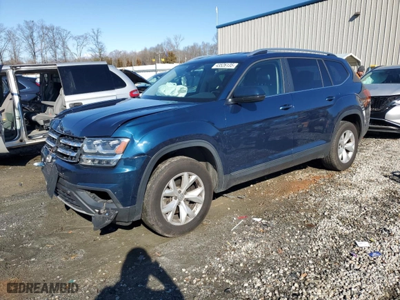 2018 Volkswagen Atlas 3.6L V6 SE with VIN 1V2LR2CA1JC533895, listed as a Copart auction lot 43526135 with 119,785 mi miles and Salvage Title. Bid and sale history available at carsss.com. Image 1.