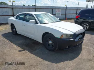 2013 Dodge Charger Police with VIN 2C3CDXAT3DH721406, listed as a IAAI auction lot 42603504 with 192,162 mi miles and . Bid and sale history available at DreamBid. Image 1.