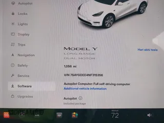 2022 Tesla Model Y Long Range z VIN 7SAYGDEE4NF315356, wystawiony jako IAAI lot #41571151 z przebiegiem 1 056 mil mil oraz . Historia ofert i sprzedaży dostępna na DreamBid. Obrazek 15.