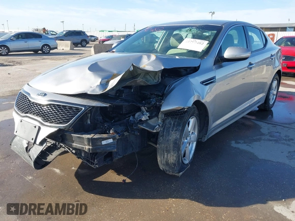 2015 Kia Optima LX with VIN 5XXGM4A71FG484306, listed as a IAAI auction lot 41797482 with 116,181 mi miles and . Bid and sale history available at carsss.com. Image 6.