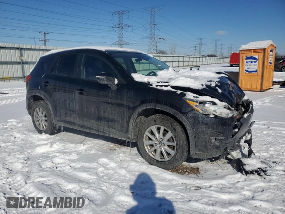 2016 Mazda CX-5 Touring with VIN JM3KE4CY7G0797190, listed as a Copart auction lot 45116385 with 0 mi miles and Salvage Title. Bid and sale history available at carsss.com. Image 4.