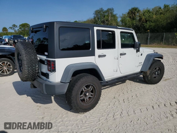 2018 Jeep Wrangler Unlimited Sport with VIN 1C4BJWDG3JL807080, listed as a Copart auction lot 74887824 with 51,559 mi miles and Non Repairable. Bid and sale history available at DreamBid. Image 3.