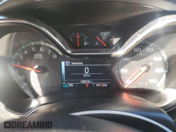 2015 Chevrolet Impala LTZ with VIN 1G1155SL1FU132804, listed as a Copart auction lot 43442135 with 100,018 mi miles and Salvage Title. Bid and sale history available at DreamBid. Image 9.