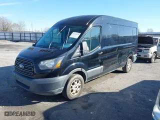 2016 Ford Transit Cargo Van with VIN 1FTYR2CM0GKB51759, listed as a IAAI auction lot 41602091 with 158,997 mi miles. Bid and sale history available at carsss.com. Image 2.