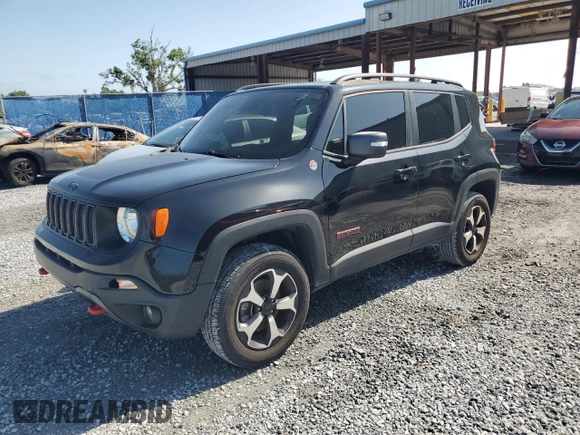 2020 Jeep Renegade Trailhawk z VIN ZACNJBC18LPM03643, wystawiony jako Copart lot #52447165 z przebiegiem 61 523 mil mil oraz Nie do naprawy • Non repairable. Historia ofert i sprzedaży dostępna na DreamBid. Obrazek 1.