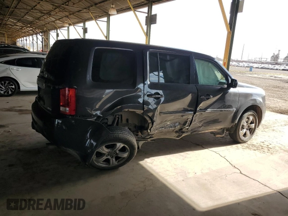 2012 Honda Pilot EX-L with VIN 5FNYF4H72CB056425, listed as a Copart auction lot 53712675 with 120,909 mi miles and Salvage Title. Bid and sale history available at DreamBid. Image 3.