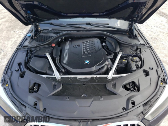 2020 BMW 8 Series 840i with VIN WBAAE2C00LBP62036, listed as a Copart auction lot 59505894 with 32,598 mi miles and Salvage Title. Bid and sale history available at carsss.com. Image 11.