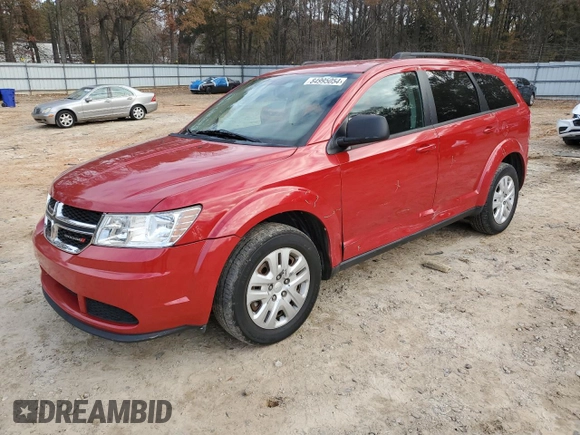 2016 Dodge Journey SE with VIN 3C4PDCAB3GT166496, listed as a Copart auction lot 84995054 with 121,494 mi miles and Salvage Title. Bid and sale history available at carsss.com. Image 1.